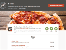 Tablet Screenshot of nypiedelivery.com